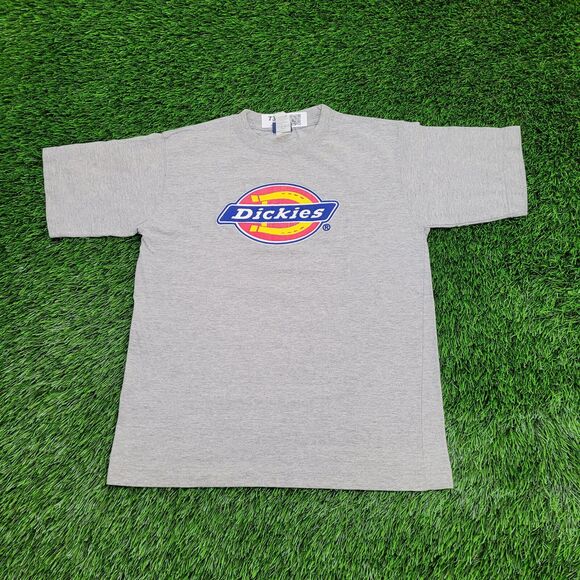 DICKIES Shirt Womens XS 17x22 Gray Spellout - Picture 1 of 13